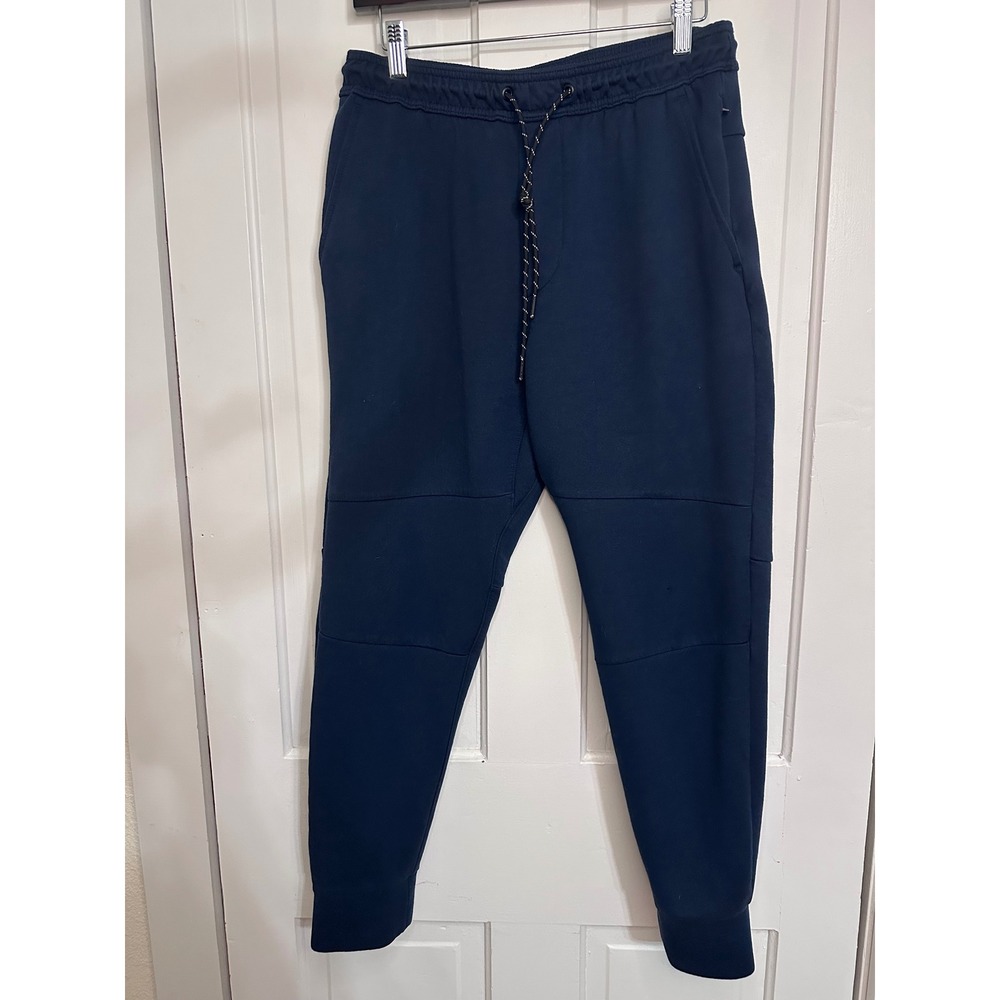 American Eagle Mens 24/7 Joggers Navy Blue Elastic Waist Sweatpants Medium